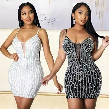 Женские стразы подтяжки ремень сетка без рукавов невесты подружки невесты свадебные короткие платья вечерние мини бальные платья S чёрный