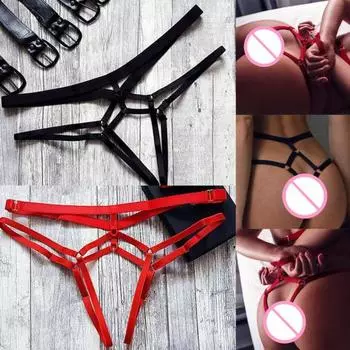 Женские стринги больших размеров, цветные, прозрачные, модные, регулируемые, сексуальные, чистая, ажурная, с Т-образной спинкой, ко Дню Святого Валентина 2XL