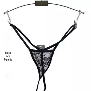 Женские стринги из прозрачной сетки с вышивкой: Соблазнительное, модное нижнее белье One size