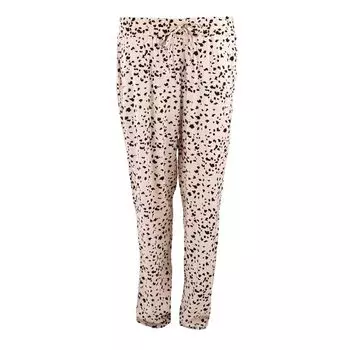 Женские струящиеся брюки MANOUKIAN розового и черного цвета бежевый