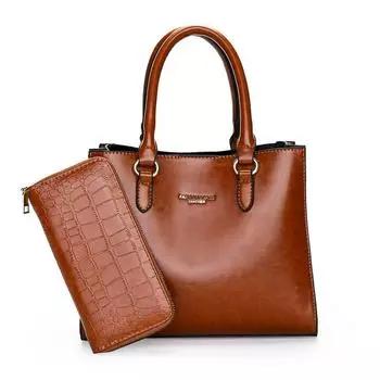 Женские сумки 2021 года, новая однотонная сумка из искусственной кожи для матери и дочери, большая вместительная сумка через плечо, сумка для покупок кофейный