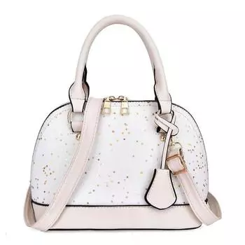 Женские сумки 2024 года, новая сумка-мешок с пайетками, сумка-мессенджер через плечо, портативная белый