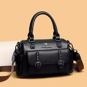 Женские сумки большой вместимости, женские сумки через плечо, сумки-мессенджеры, повседневные сумки, высококлассные новые модели чёрный