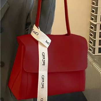 Женские сумки через плечо большой емкости, простые сумки-подмышки для поездок на работу, модные сумки из искусственной кожи для женщин