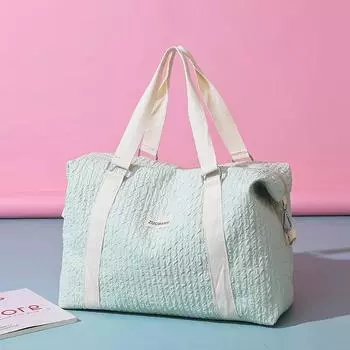 Женские сумки через плечо для женщин, легкие дорожные сумки, ручные сумки на одно плечо, большая вместимость, сумка для йоги и фитнеса one size зелёный