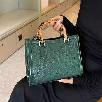 Женские сумки через плечо из бамбука Роскошные сумки Дизайнерские сумки