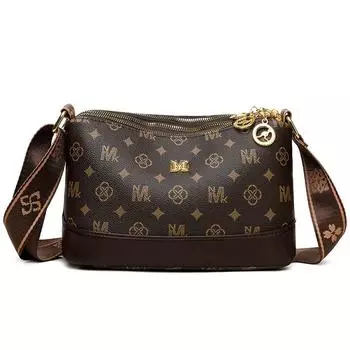 Женские сумки через плечо из искусственной кожи, сумки через плечо с трехслойными молниями, женские сумки известных брендов