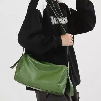 Женские сумки через плечо из искусственной кожи на молнии, однотонные модные сумки через плечо для женщин, новые простые сумки Bolsas Femininas