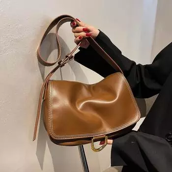 Женские сумки через плечо, модные, простые, большой емкости, женская сумка через плечо, классическая, винтажная, текстурированная, сумка-мессенджер