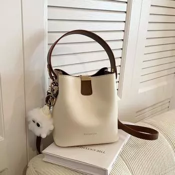 Женские сумки через плечо, ручная сумка-ведро, повседневные сумки через плечо для женщин, модные кошельки и сумки one size чёрный