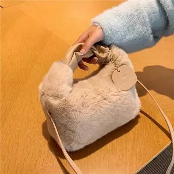 Женские сумки через плечо с мягкими внутренними отделениями Мягкие квадратные бархатные сумки на молнии Высококачественная мода