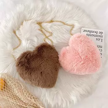 Женские сумки через плечо, стильная женская сумка через плечо в форме мультяшного сердца, милый маленький кошелек на цепочке для девочек белый