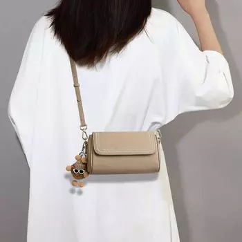 Женские сумки через плечо Женские сумки-подушки для поездок на работу Сумка-цилиндр Premium Sense на одно плечо