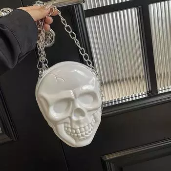 Женские сумки для вечеринки в честь Хэллоуина, сумка со страшным дизайном скелета, женская сумка-клатч, сумки на шпильках, сумки через плечо с цепочкой