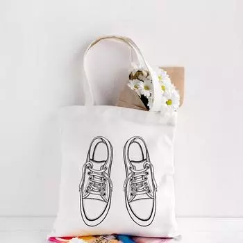 Женские сумки, холщовая сумка-тоут с узором для покупок, путешествий, женские эко-многоразовые сумки на плечо для покупок