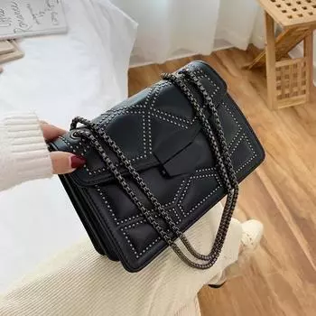 Женские сумки и сумки Дизайнерские роскошные сумки через плечо для женщин Кожаный клатч с бриллиантами Повседневная сумка через плечо