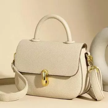 Женские сумки из искусственной кожи, простые, элегантные и универсальные, сумки через плечо, высококачественная сумка через плечо