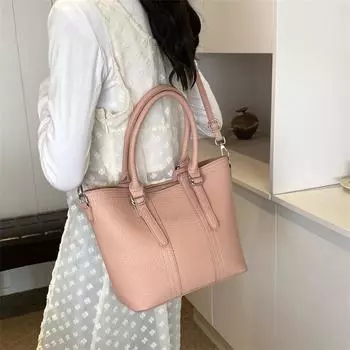 Женские сумки из искусственной кожи простые сумки через плечо элегантные женские офисные женские мобильные телефоны темперамент розовые белые новые