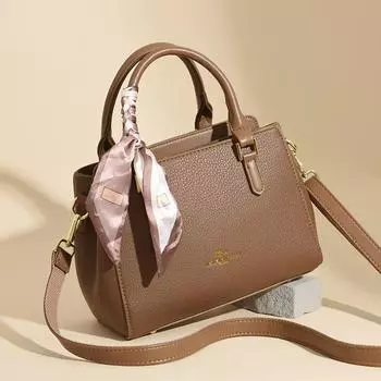 Женские сумки из искусственной кожи высокого качества, женские сумки большой вместимости, роскошные брендовые сумки-тоут, женская модная сумка с ленточным украшением через плечо
