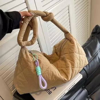 Женские сумки из мягкого холста, простые модные женские сумки через плечо