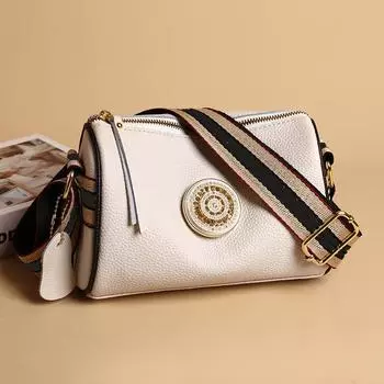 Женские сумки из натуральной кожи, дизайнерские вращающиеся металлические замки, женские сумки на ремне, модная новая роскошная брендовая женская сумка-мессенджер