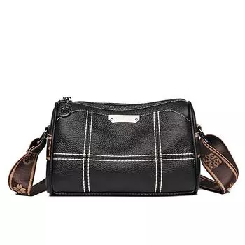 Женские сумки из натуральной кожи, роскошные дизайнерские 3-слойные сумки из коровьей кожи, сумки через плечо, женская сумка-мессенджер большой вместительности 22cm 10cm 14cm