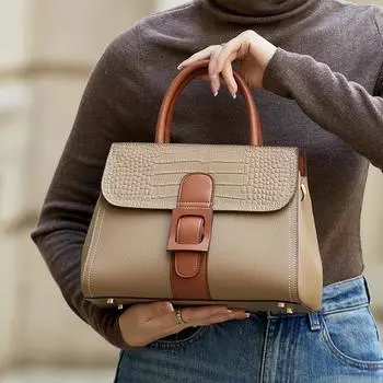 Женские сумки из натуральной кожи, сумка-мессенджер с замком, супер мягкая кожа, женские сумки