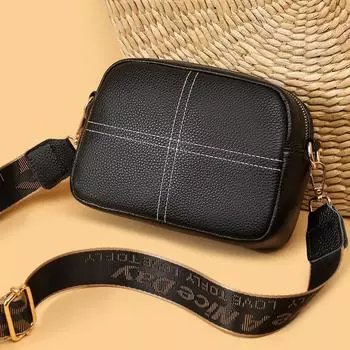 Женские сумки из натуральной кожи, высококачественная нишевая небольшая квадратная сумка из коровьей кожи первого слоя, модная сумка-мессенджер через плечо хаки