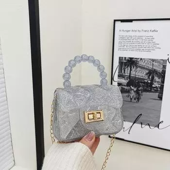 Женские сумки из желе конфетного цвета 2024 года, оптовая продажа женских сумок из импортного желе, новые прозрачные сумки из твердого ПВХ-материала чёрный