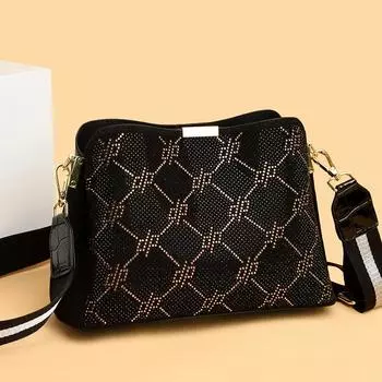 Женские сумки-мессенджеры через плечо, 3 слоя, роскошные дизайнерские винтажные сумки и сумки, высококачественная кожаная сумка через плечо