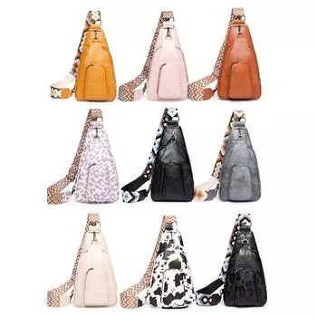 Женские сумки-мессенджеры из искусственной кожи, сумки через плечо, модные простые портативные многофункциональные гитарные ремешки для спорта на открытом воздухе gray