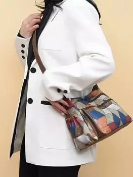 Женские сумки-мессенджеры, новая сумка из искусственной кожи с наклоном, женская сумка через плечо, винтажная сумка в клетку 26x10x20cm