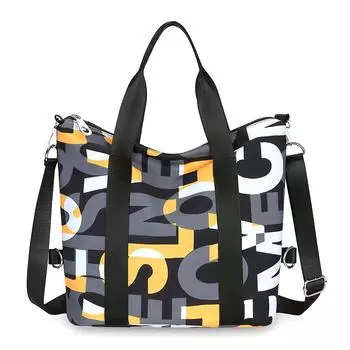 Женские сумки-мессенджеры, водонепроницаемые нейлоновые сумки через плечо, большая качественная сумка, женские дорожные сумки через плечо, сумка с верхней ручкой жёлтый