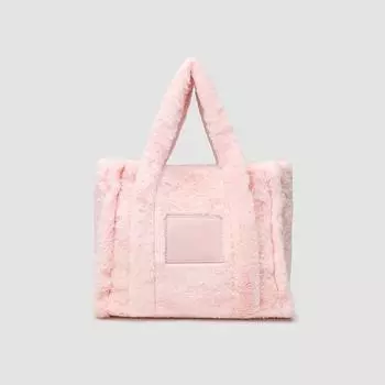 Женские сумки, милые розовые плюшевые сумки-тоут, универсальные, большой вместимости, модные меховые сумки на одно плечо
