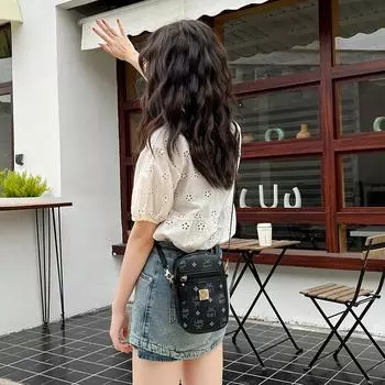 Женские сумки, модная простая дизайнерская сумка для камеры Sense, женская сумка через плечо с принтом, женская сумка через плечо one size синий