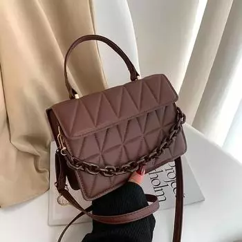 Женские сумки Модные сумки премиум-класса Sense Niche Crossbody Bag Новые популярные маленькие сумки Вышитая линия Linger Tote Маленькая квадратная сумка