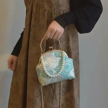 Женские сумки на распродаже Высококачественные модные универсальные женские дизайнерские сумки с цепочкой и бусинами Яркие цветные роскошные кошельки