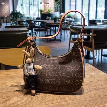 Женские сумки Новая мода Сумка через плечо Трендовый принт Буквы Подмышечные сумки Ручные сумки Досуг Пакет New Moon Сумки через плечо