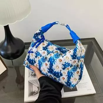 Женские сумки, новые модные, роскошные, большой емкости, сумки через плечо, мягкие, повседневные, с ретро-принтом, сумки под мышками для женщин