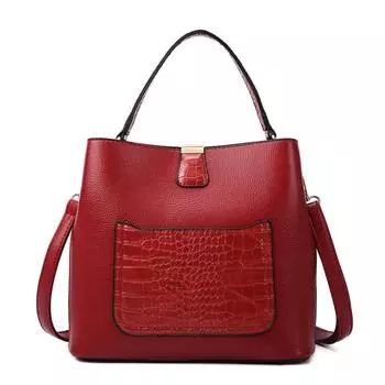 Женские сумки Новые модные сумки среднего возраста для поездок на работу Сумки-ведра через плечо с большой вместимостью