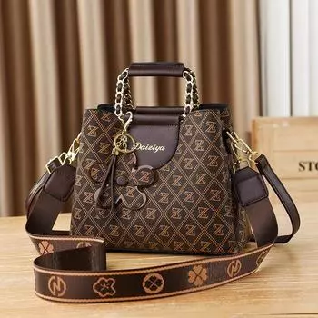 Женские сумки. Новые стильные модные и высококачественные модные сумки с принтом для женщин. Сумки через плечо. Сумки-ведра большой вместимости.
