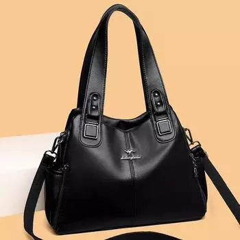 Женские сумки Новый стиль Модная повседневная сумка через плечо Легкая сумочка чёрный