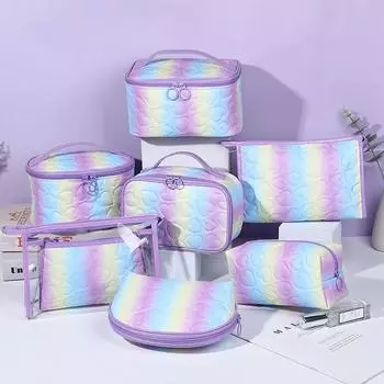 Женские сумки-органайзеры, квадратные сумки-тоут, дорожные туалетные принадлежности, сумки для макияжа, большая косметичка