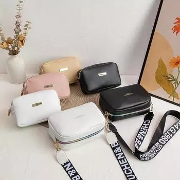 Женские сумки, повседневные женские сумки через плечо, модные простые сумки на плечо, женские дизайнерские сумки, сумки через плечо из искусственной кожи One Size белый