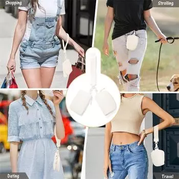 Женские сумки с двумя карманами на запястье, портативные женские брелки, кошелек для монет, мини-кошельки для женщин с карманом для монет One Size розовый