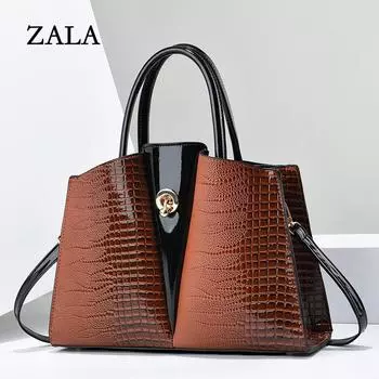 Женские сумки с ручкой сверху, кошелек с крокодиловым узором, сумки-тоут из искусственной кожи, сумки-ранцы, сумки на молнии, деловая винтажная сумка на плечо для женщин красный
