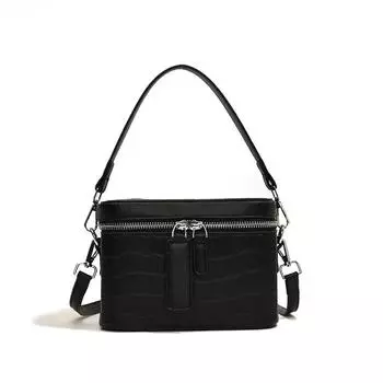 Женские сумки с верхней ручкой и прочной молнией, классические повседневные сумки, сумки-коробки через плечо