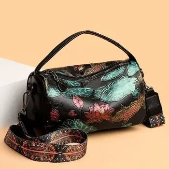 Женские сумки среднего и пожилого возраста, многослойные материнские сумки из мягкой кожи, сумки для монет через плечо