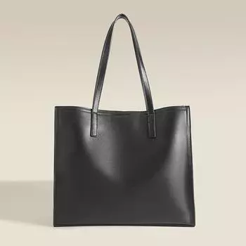 Женские сумки, сумки через плечо, модные сумки большой вместимости для женщин для поездок на работу, большие сумки подмышку, сумки-тоут чёрный