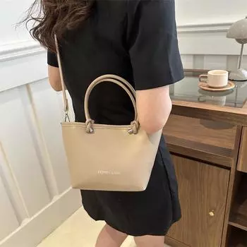 Женские сумки Сумки-ведра из ПУ Модные аксессуары Сумки через плечо Универсальные сумки-мессенджеры белый